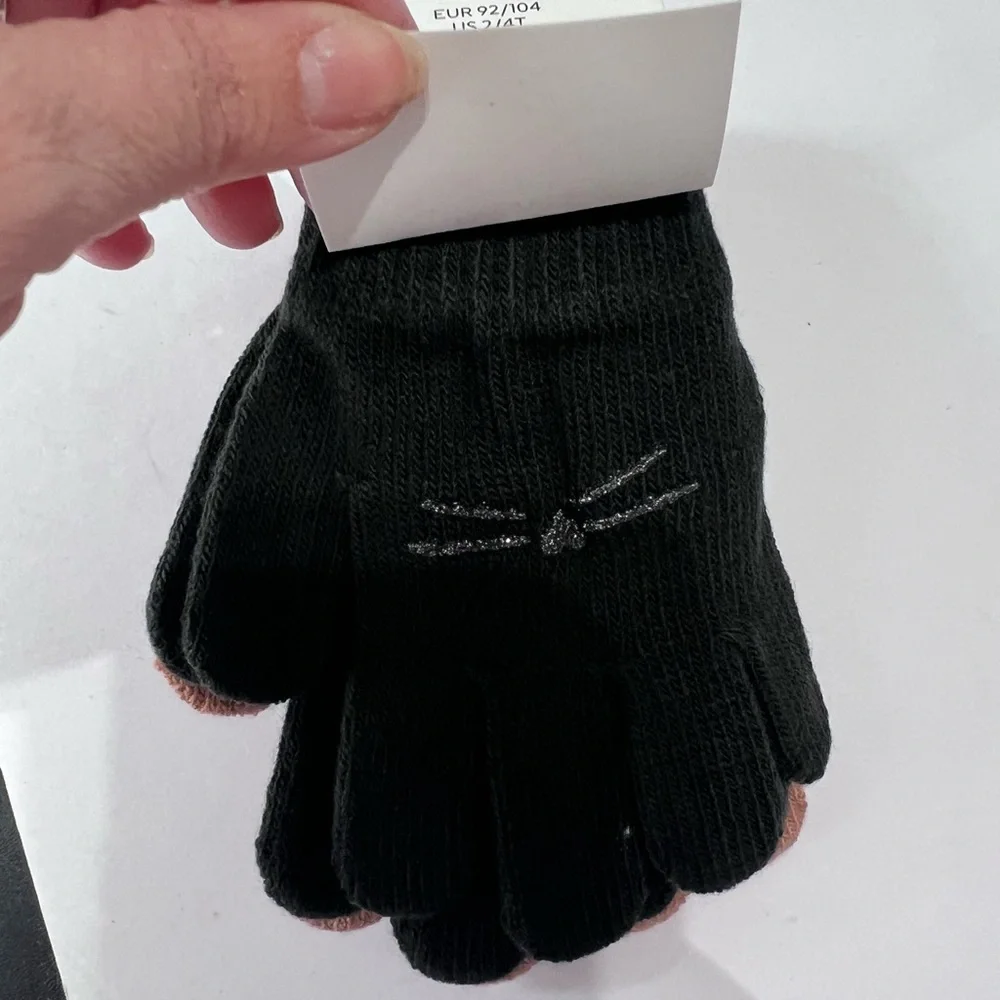 H&M 2 pack gloves size 2-4t